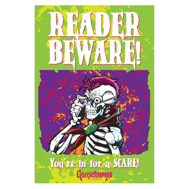 Goosebumps - Reader Beware Metal Sign