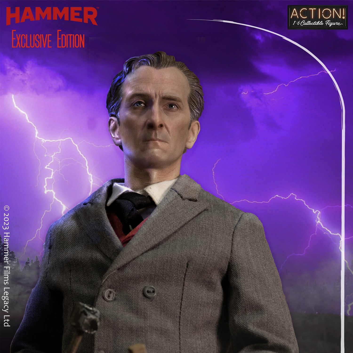 INFINITE STATUES (Kaustic Plastik) - Horror of Dracula: Peter Cushing as Van Helsing 1/6 Scale Action Figure - WEB EXCLUSIVE