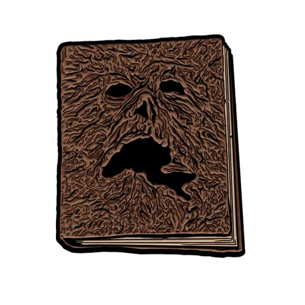 tots evil dead 2 necronomicon pin