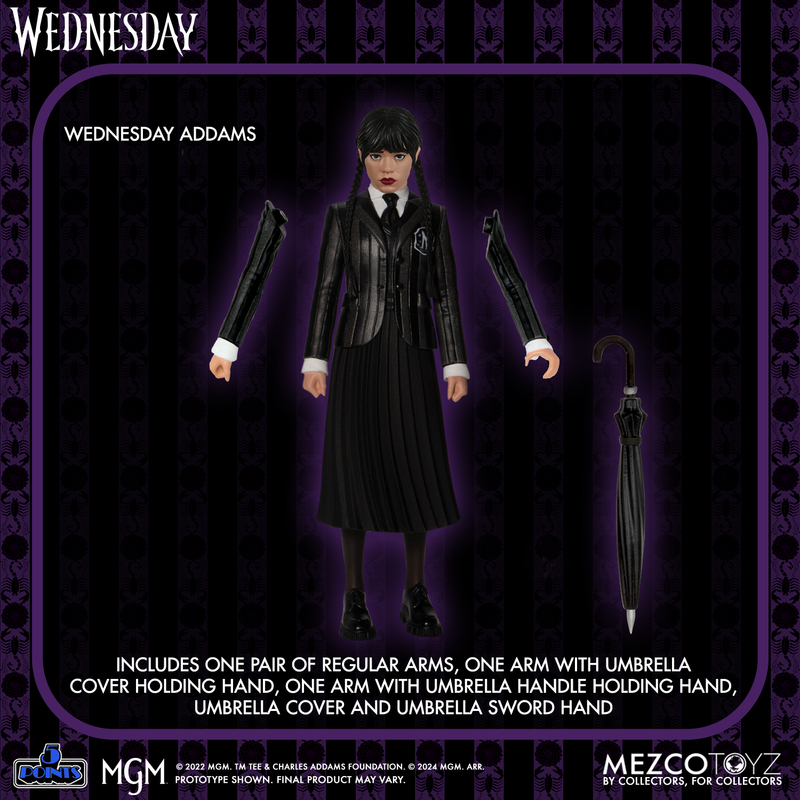 MEZCO 5 Points Wednesday & Enid Boxed Set