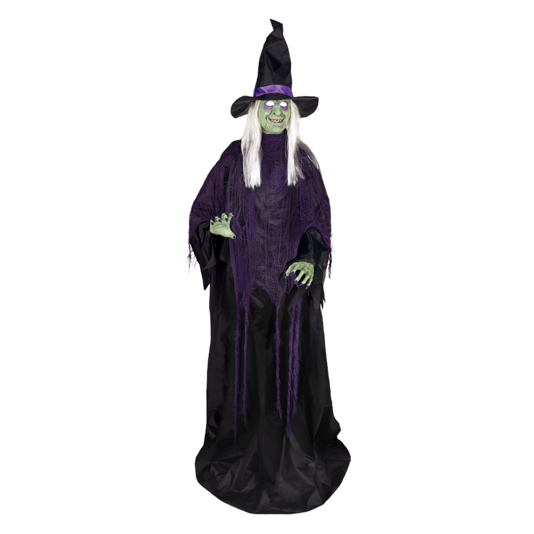 5FT Animated Greeter Old Lady Hag Halloween Prop