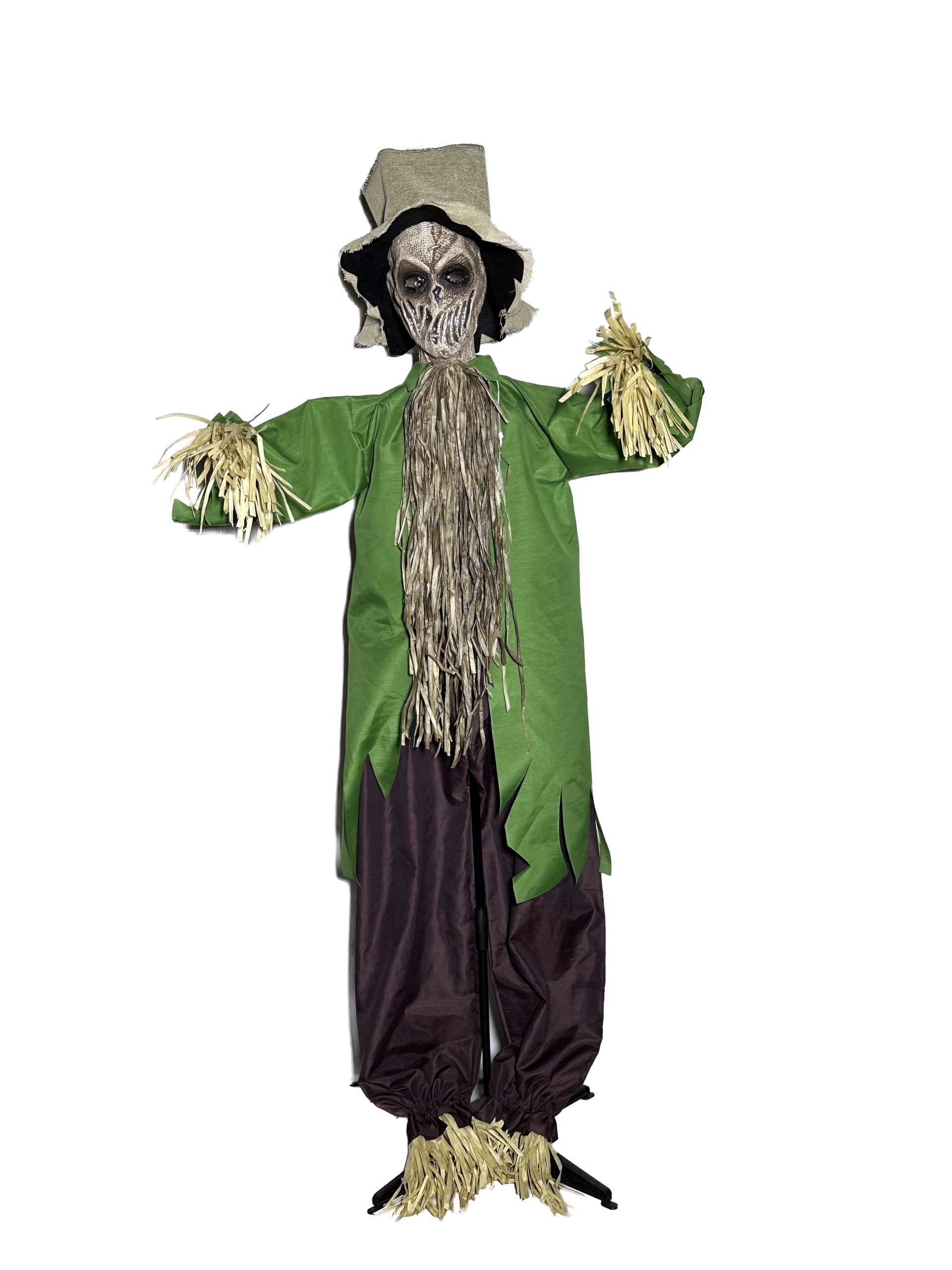 6ft Animated Standing Shaking Halloween Scarecrow