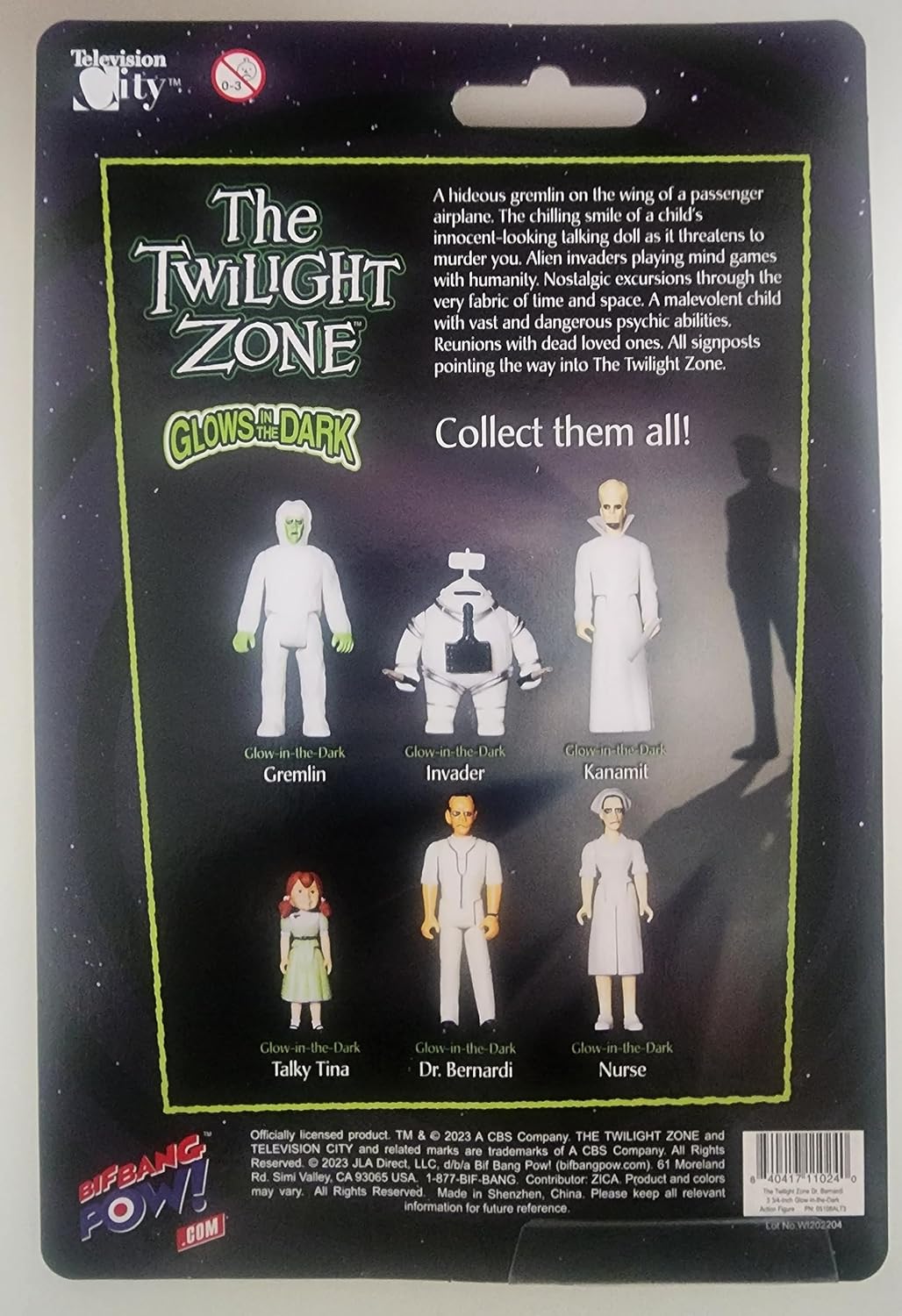 The Twilight Zone - Dr Bernardi 3 3/4-Inch Action Figure (Glow-in-the-Dark)