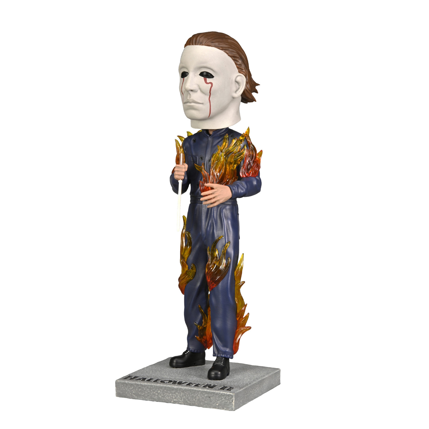 NECA Halloween 2 Michael Myers Head Knocker (On Fire)