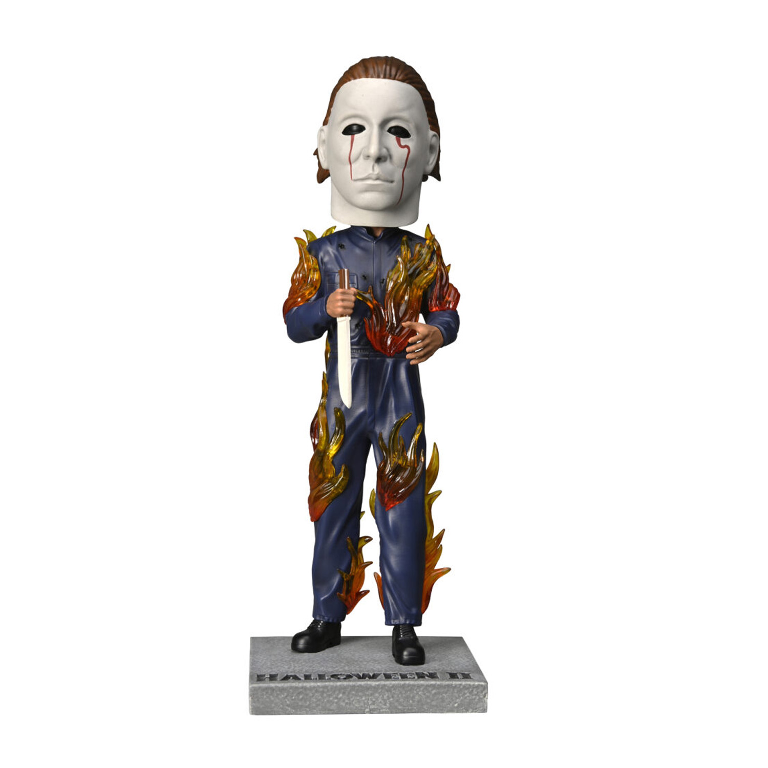 NECA Halloween 2 Michael Myers Head Knocker (On Fire)