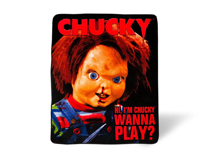 Child's Play Chucky 'Wanna Play' Fleece Throw Blanket