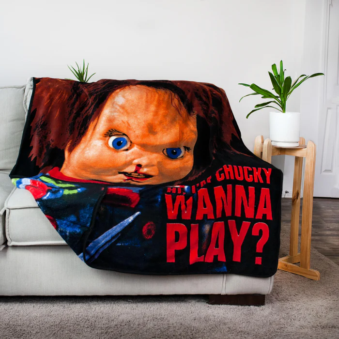 Child's Play Chucky 'Wanna Play' Fleece Throw Blanket