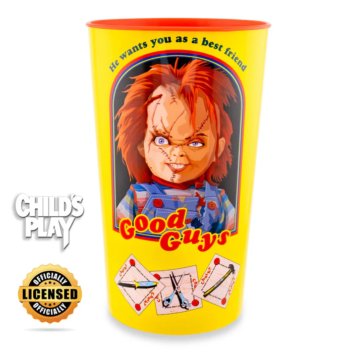 Child's Play Chucky 'Good Guys' 4 Piece Plastic Cup Set