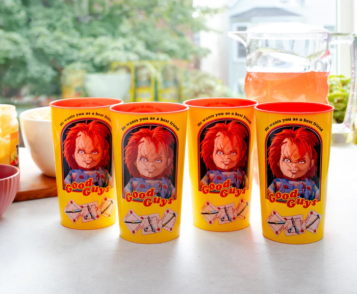 Child's Play Chucky 'Good Guys' 4 Piece Plastic Cup Set