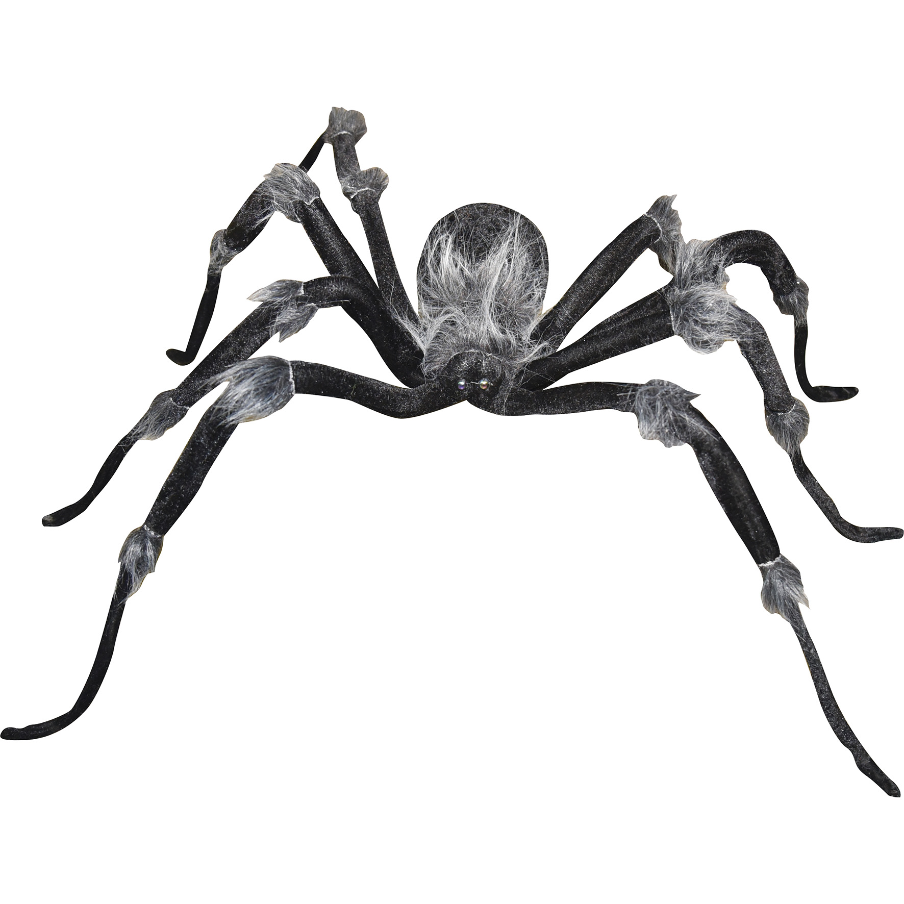 Giant Grey & Black Halloween Spider Decoration