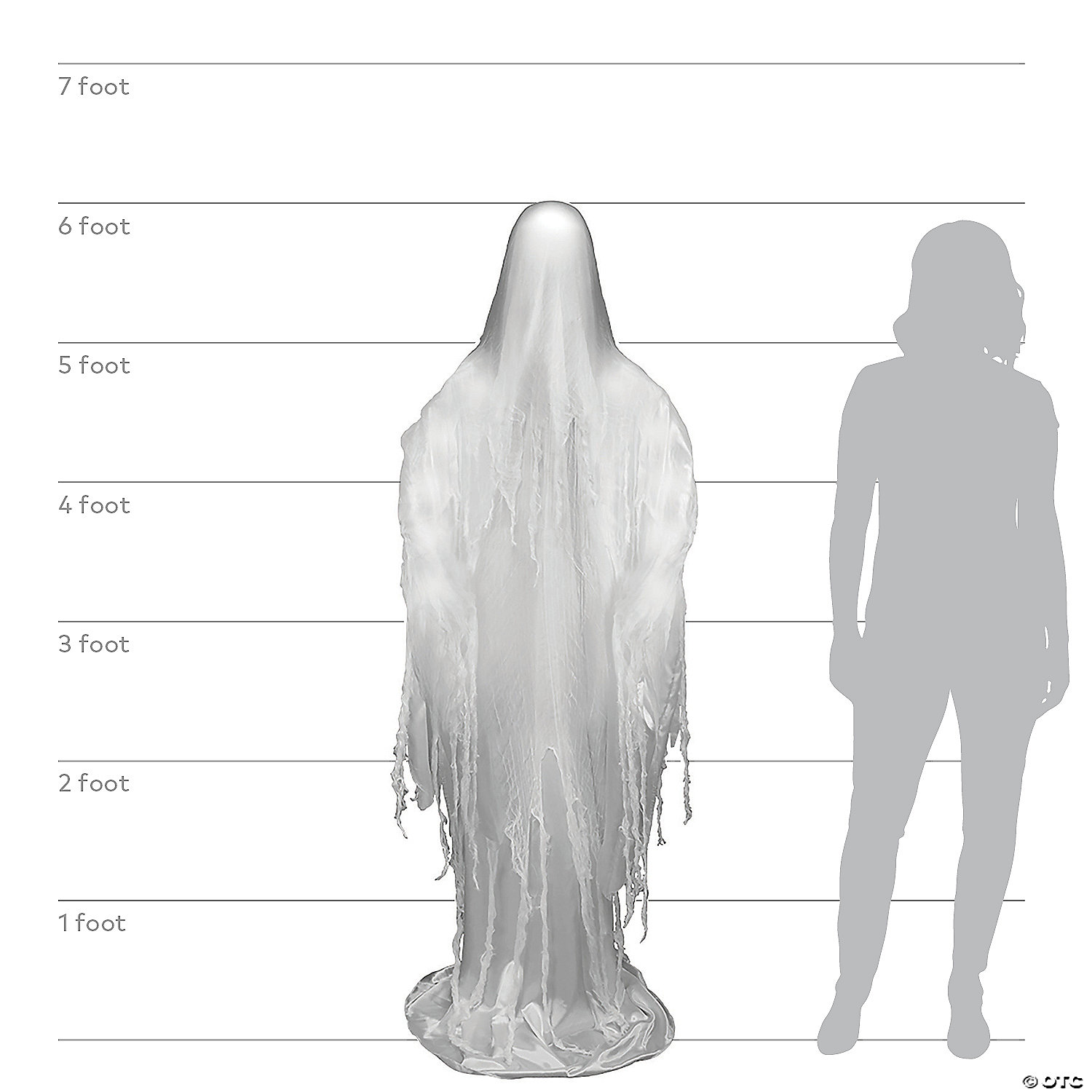 6 Ft Rising Ghost Animated Prop