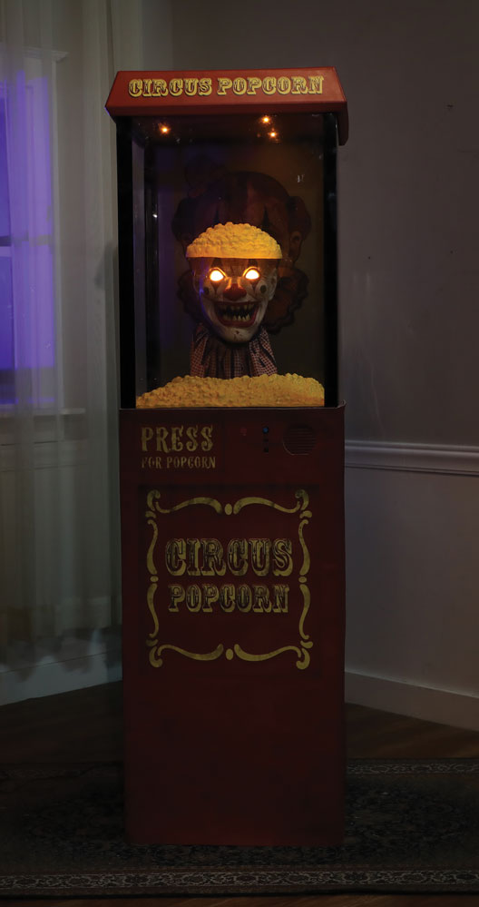 Popcorn Popper Clown Animated Prop
