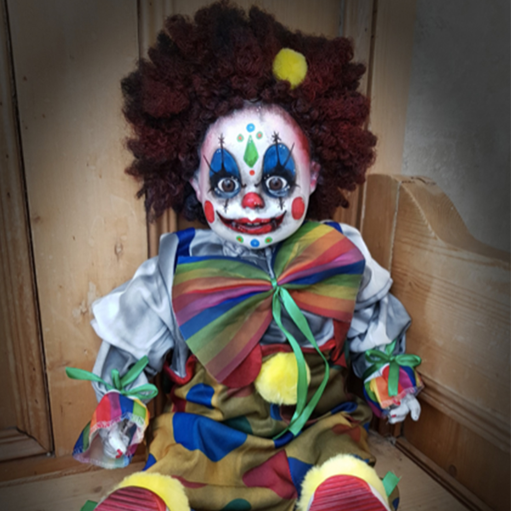 Ooak Gothic Horror Doll Coco Clown Mad About Horror