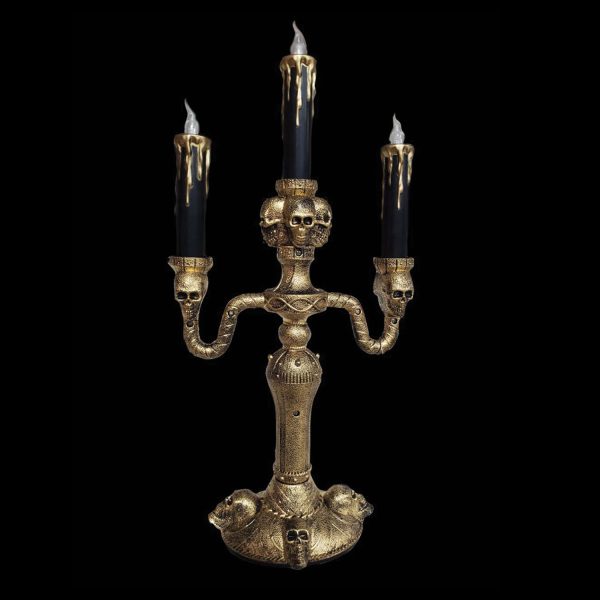 golden candelabra halloween decoration