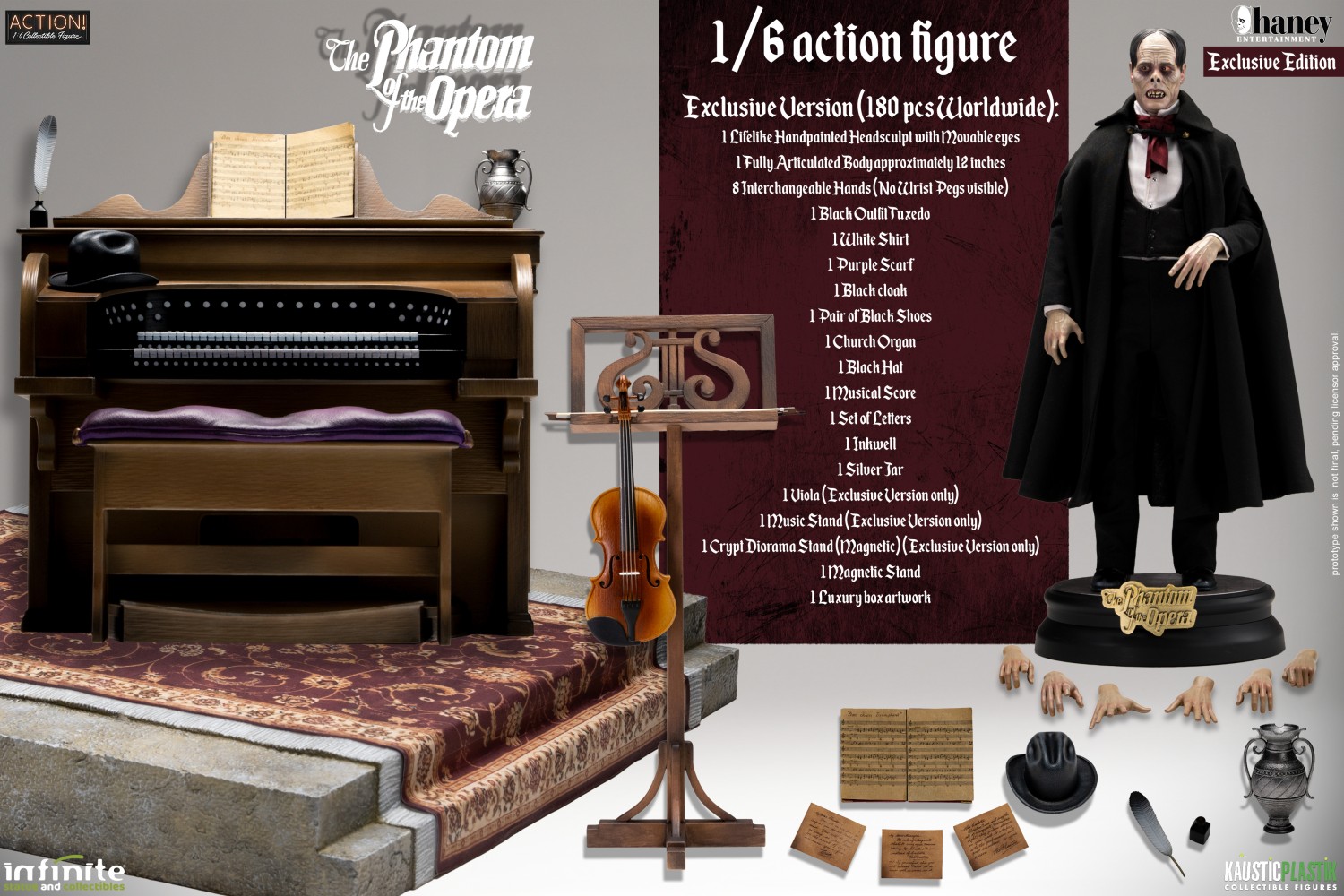 Lon Chaney Phantom of the Opera 1/6 Action Figure - Exclusive Version