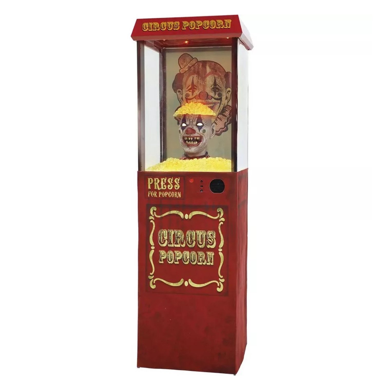 Popcorn Popper Clown Animated Halloween Prop