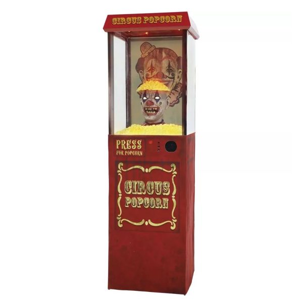 popcorn popper clown animated Halloween prop