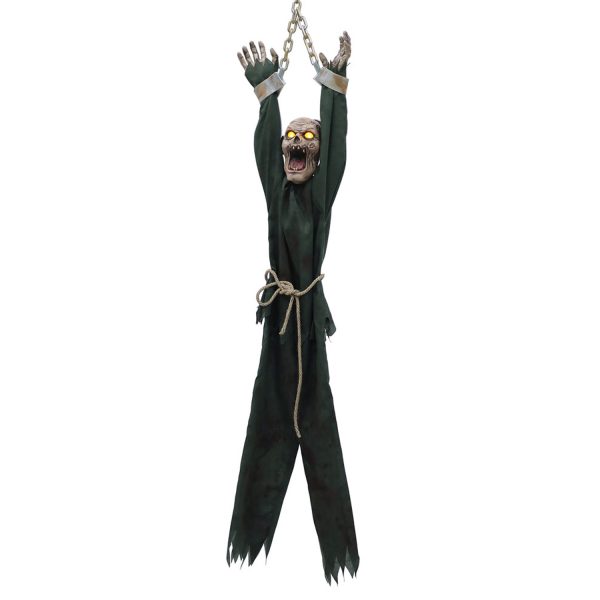 writhing zombie animated halloween figure