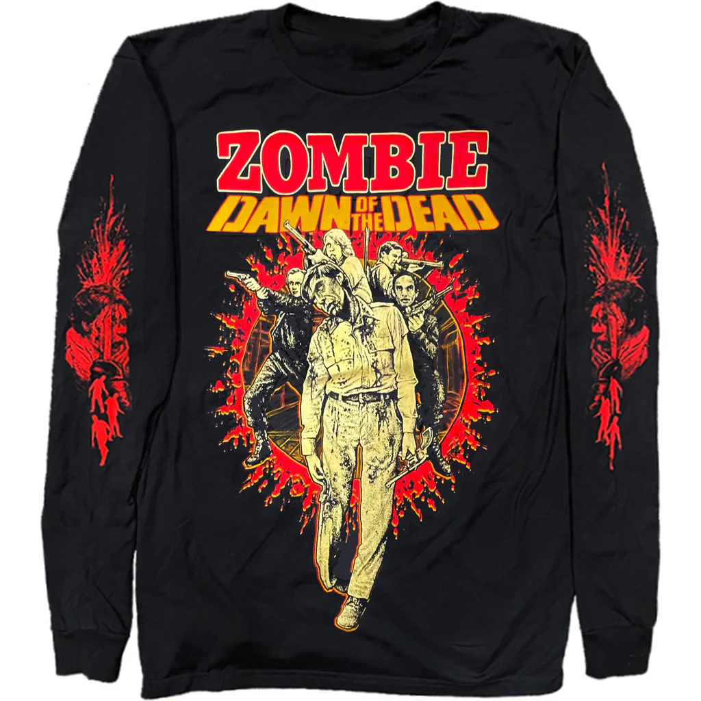 Pallbearer Press - Zombie: Dawn Of The Dead Flyboy Long Sleeve Shirt