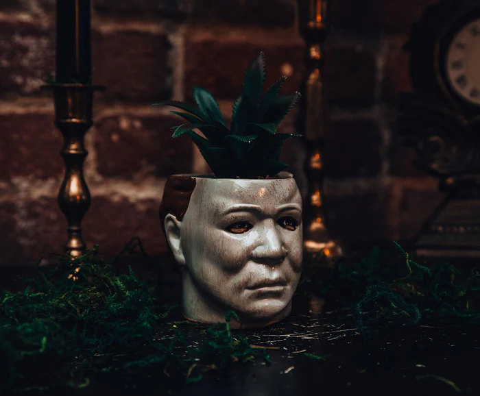 Halloween Michael Myers Ceramic Mini Planter