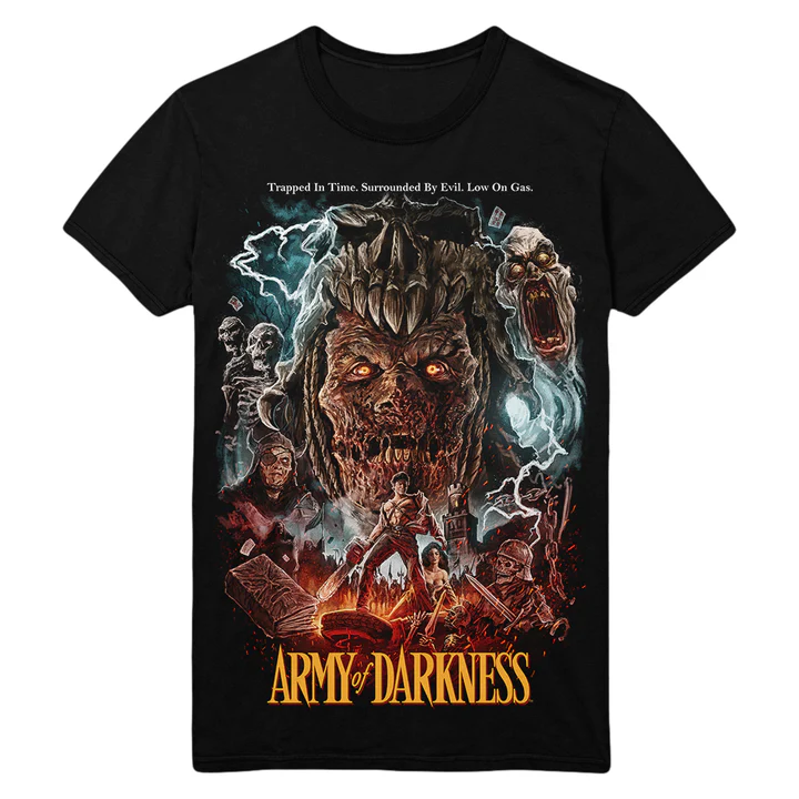 Gutter Garbs Horror T Shirt - Army of Darkness