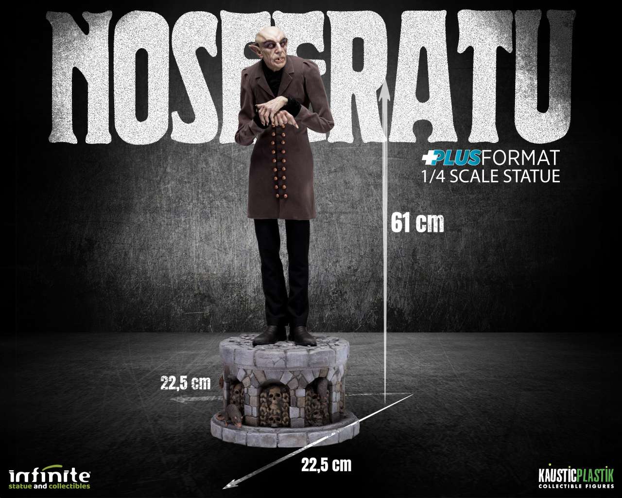 INFINITE STATUES (Kaustic Plastik) - Nosferatu Plus Format 1/4 Scale Statue - PRE ORDER