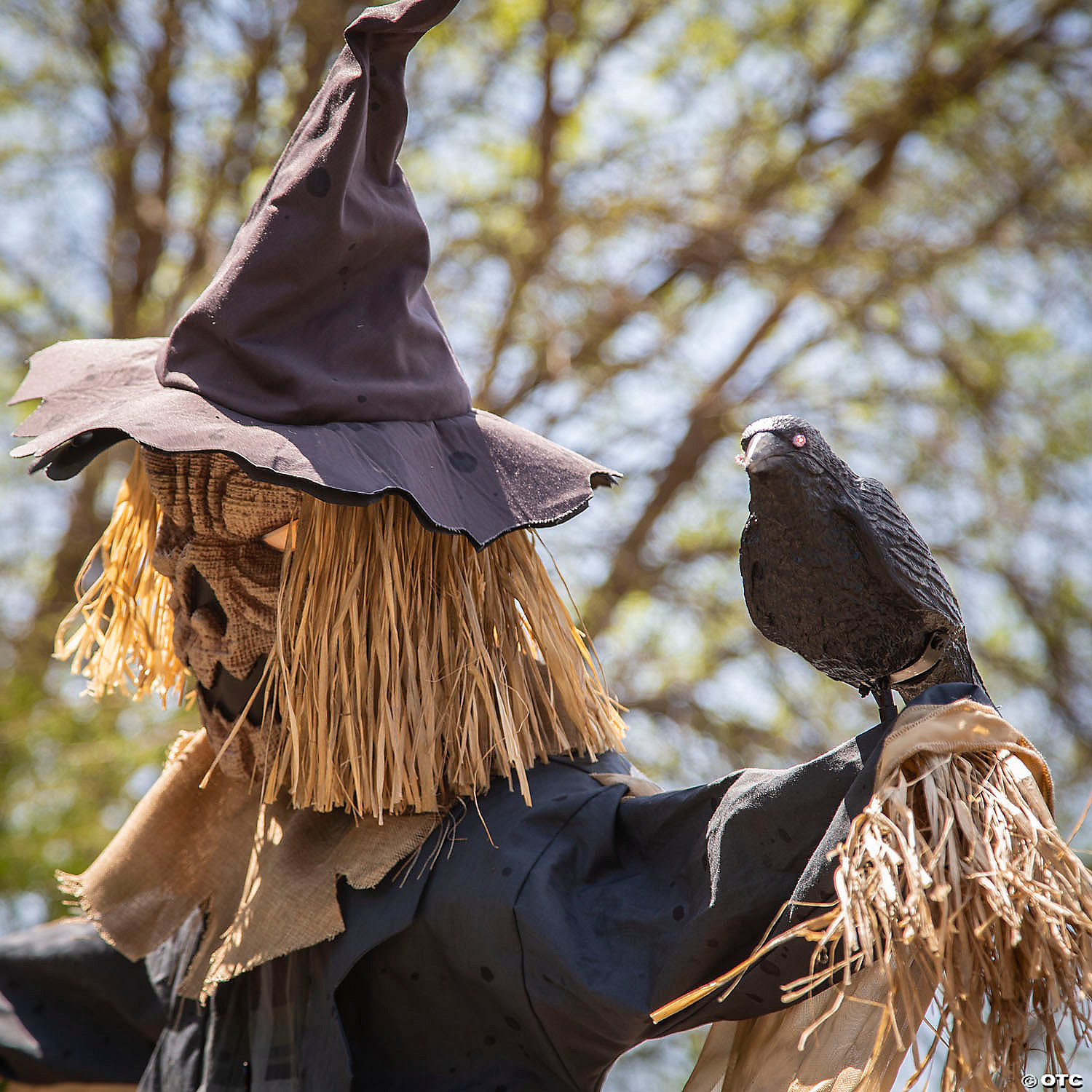 8ft Staked Scarecrow Animated Prop