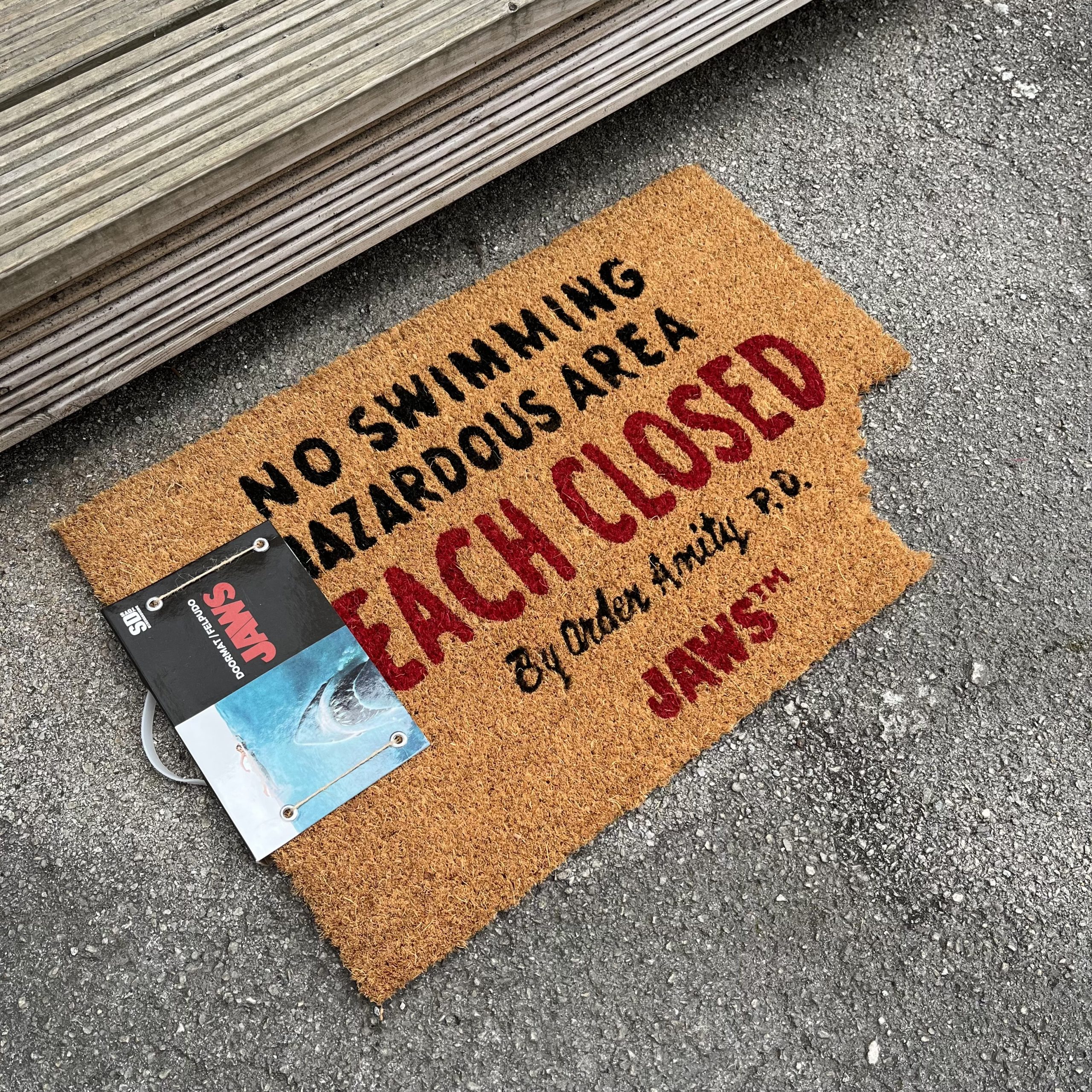 Jaws Beach Closed Doormat