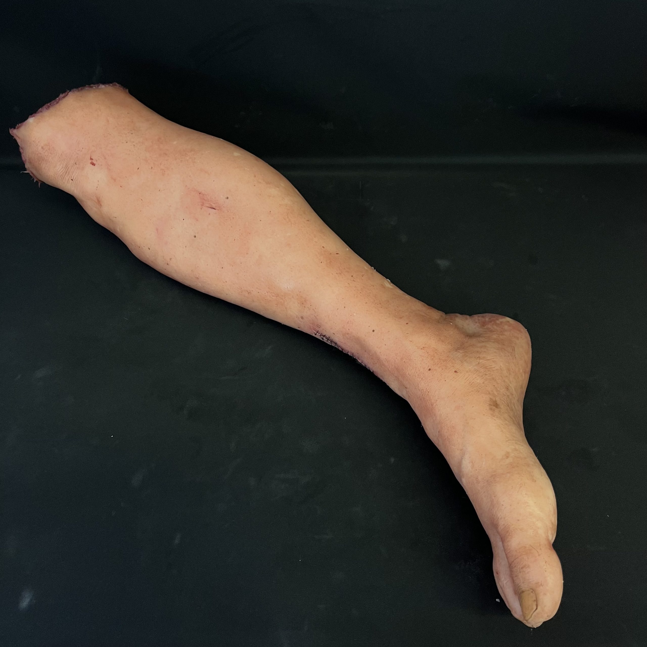 Silicone Severed Leg With Stitches - Male