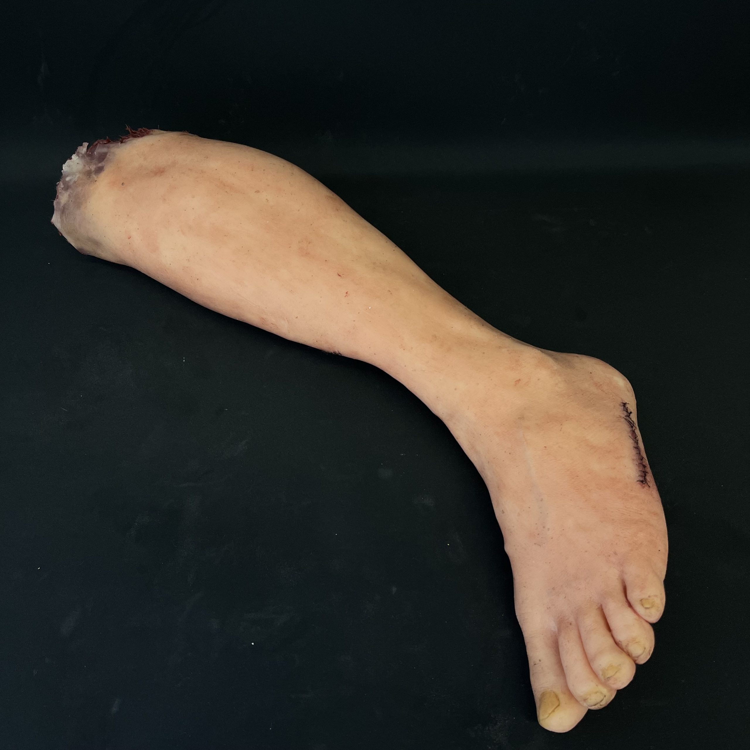 Silicone Severed Leg With Stitches - Male