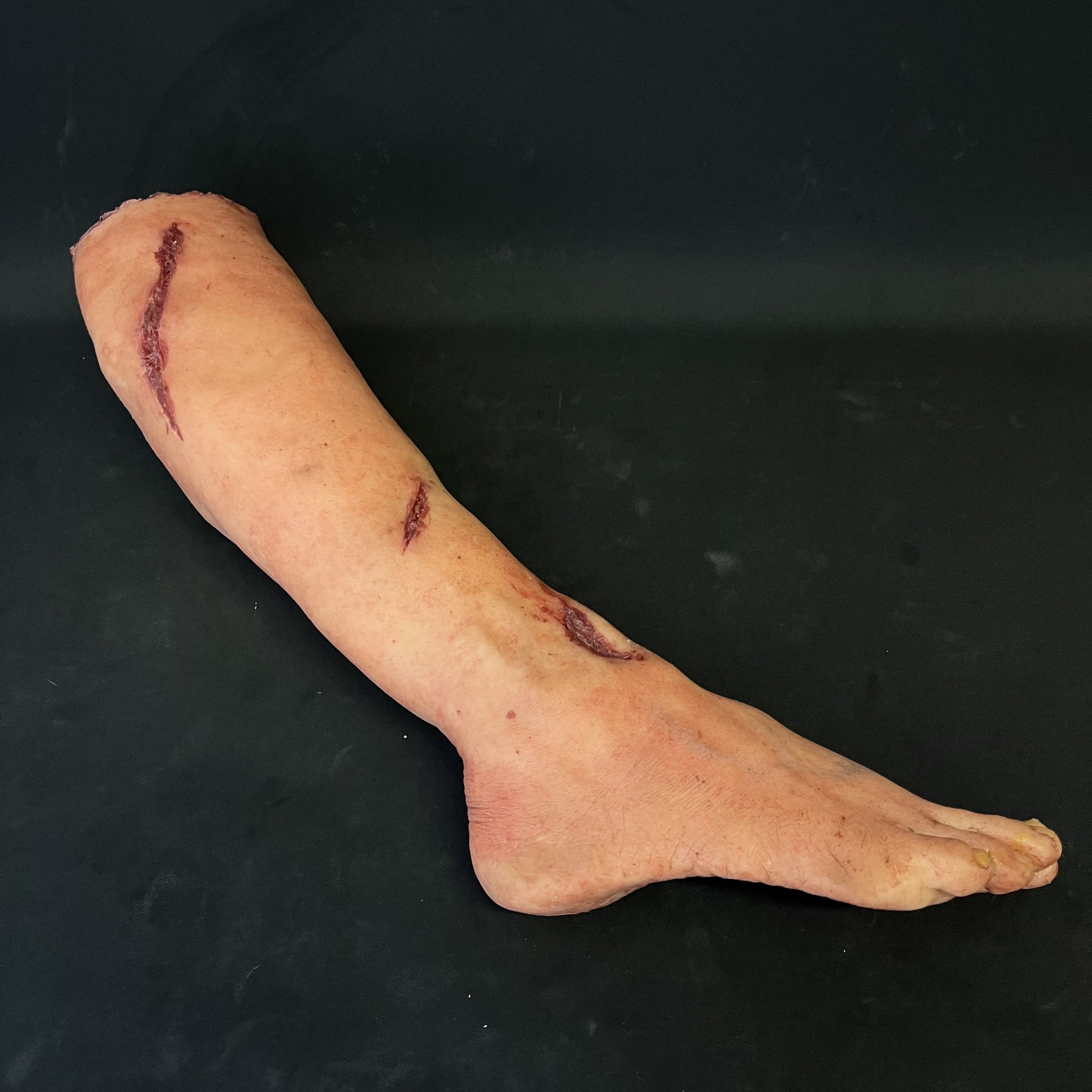 Silicone Severed Leg With Wounds - Female