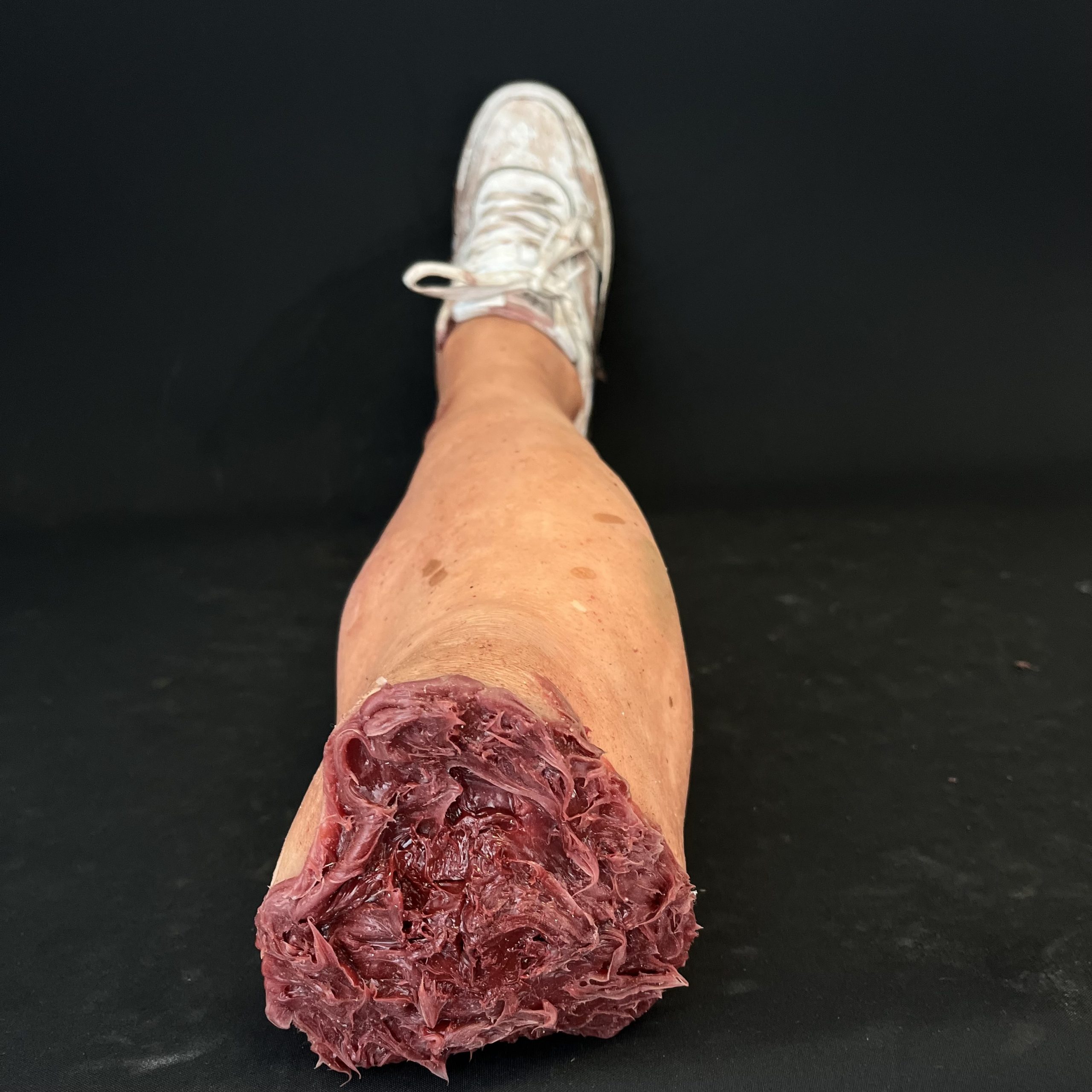 Silicone Severed Leg With Shoe - Male