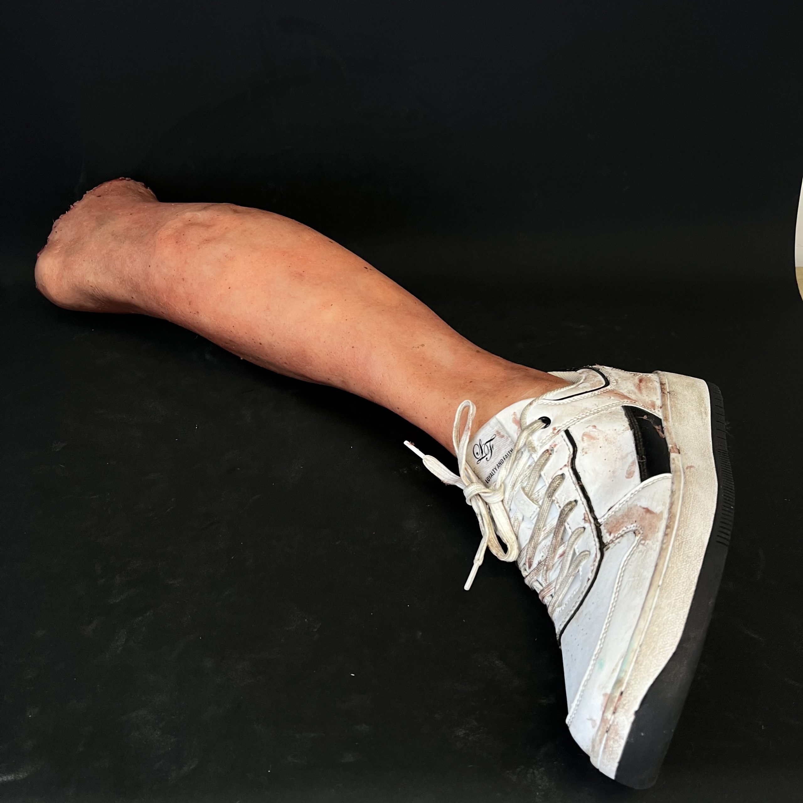 Silicone Severed Leg With Shoe - Male