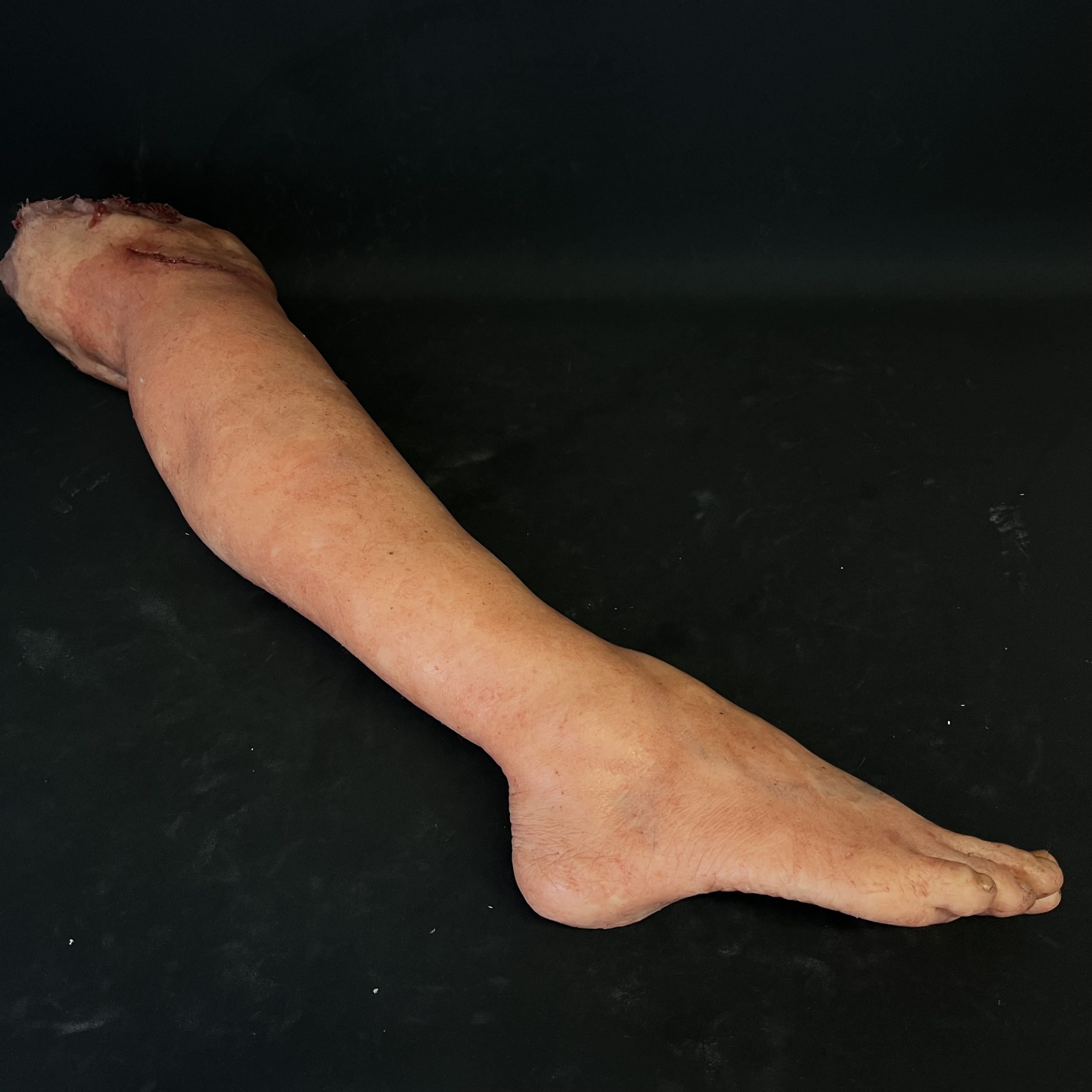 Silicone Severed Full Leg With Wounds - Female