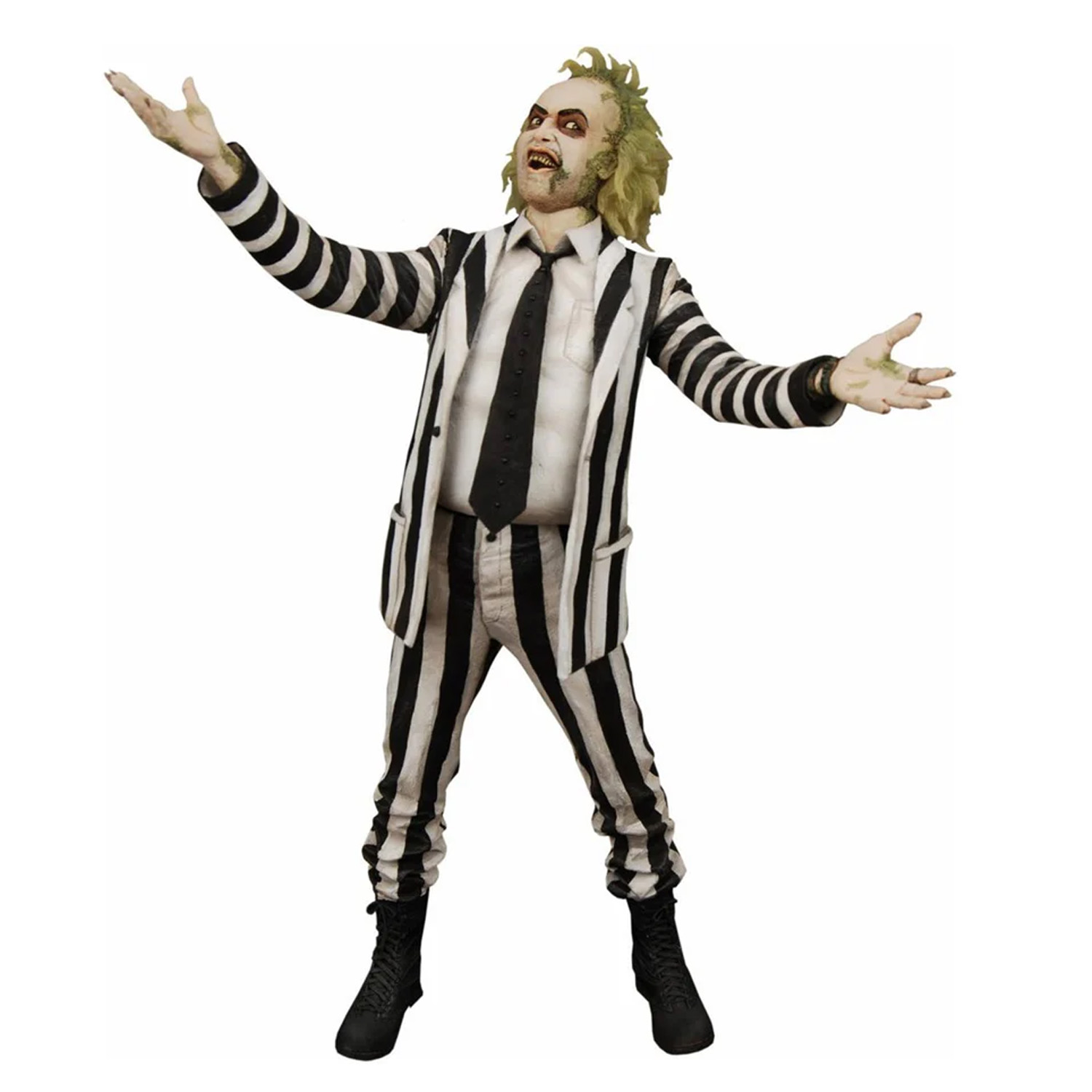 NECA Beetlejuice (1988) 1/4 Scale Action Figure with Sound