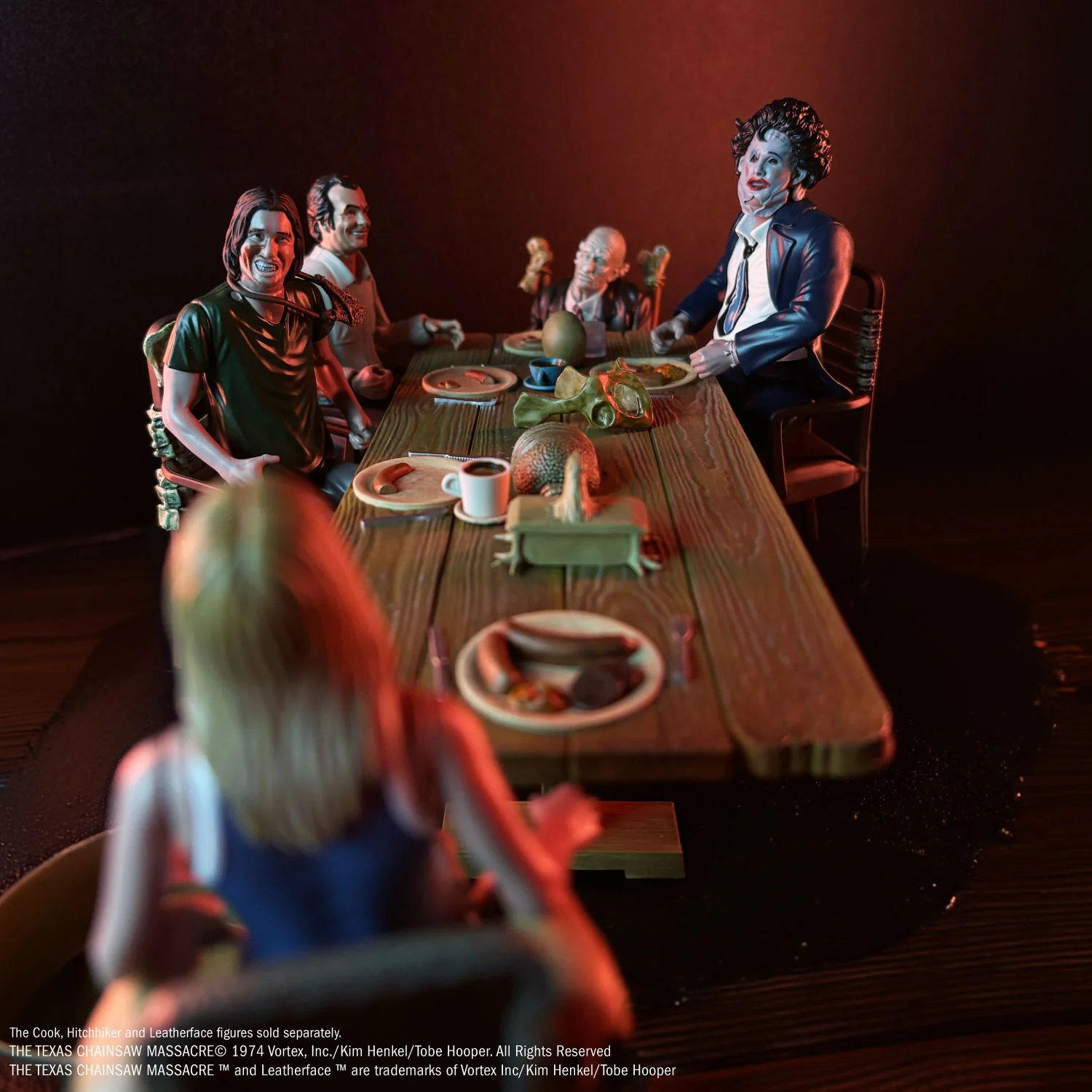 Texas Chainsaw Massacre (1974) Dinner Scene Playset