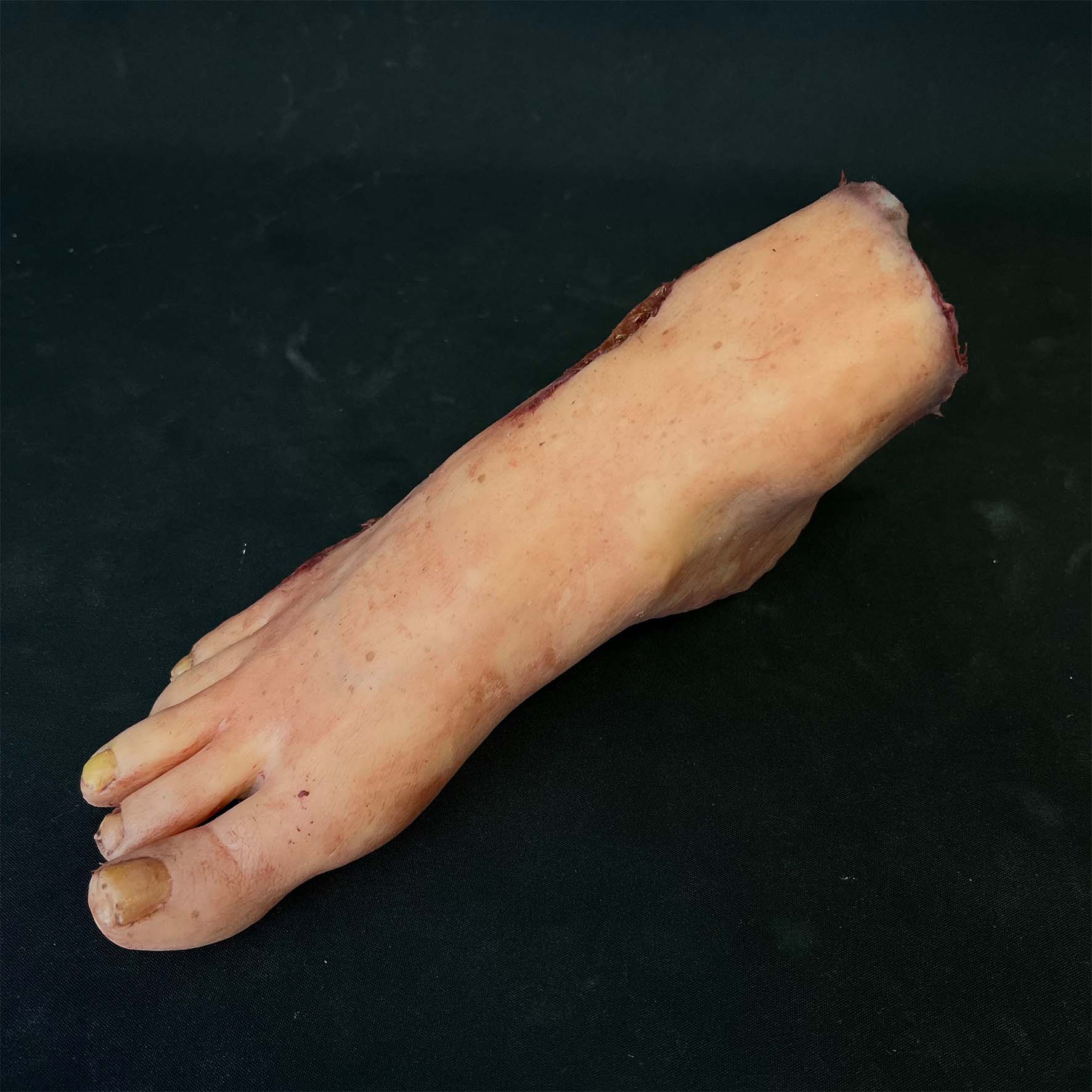 Silicone Severed Foot With Wounds - Female