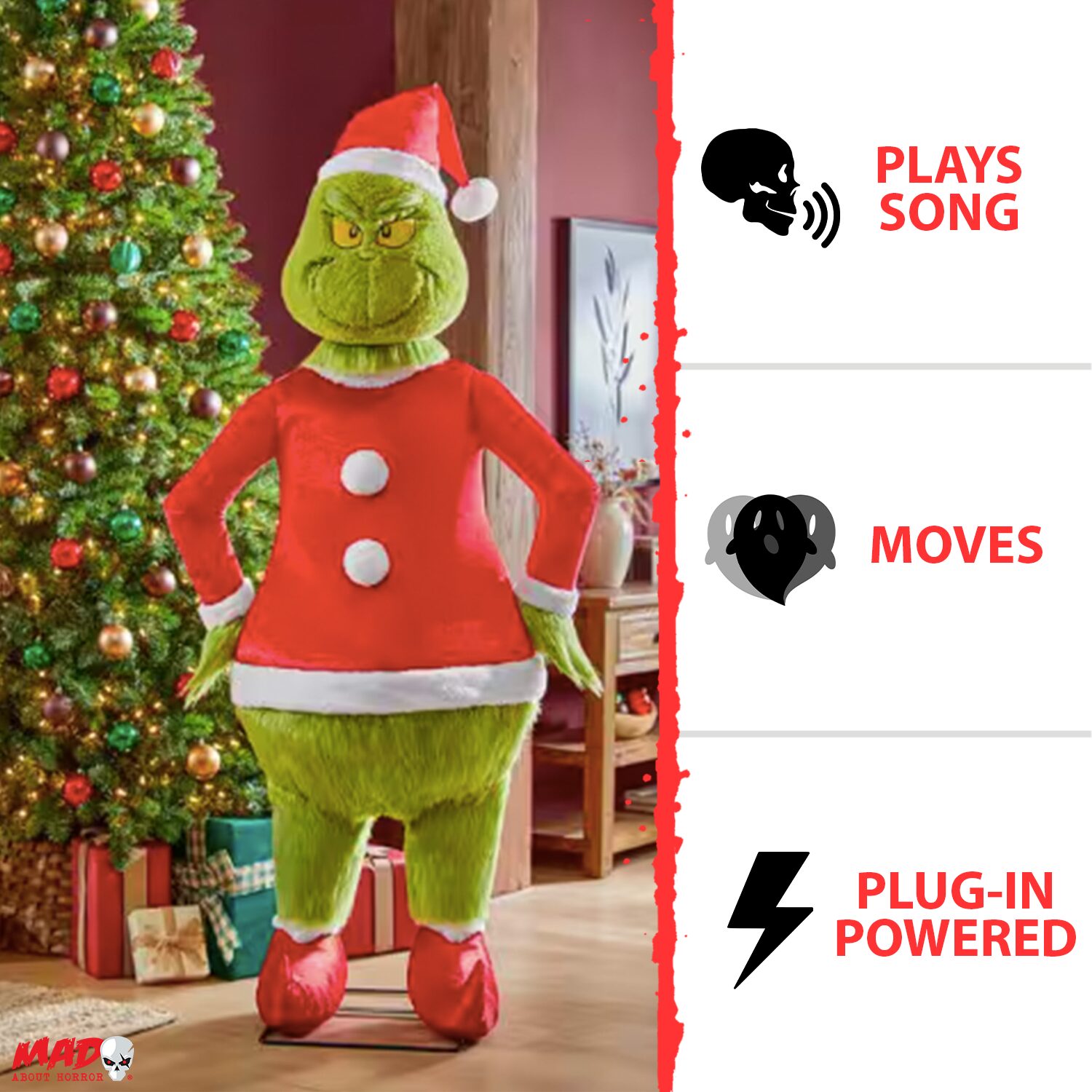 6ft Grinch Weihnachten Animated Prop