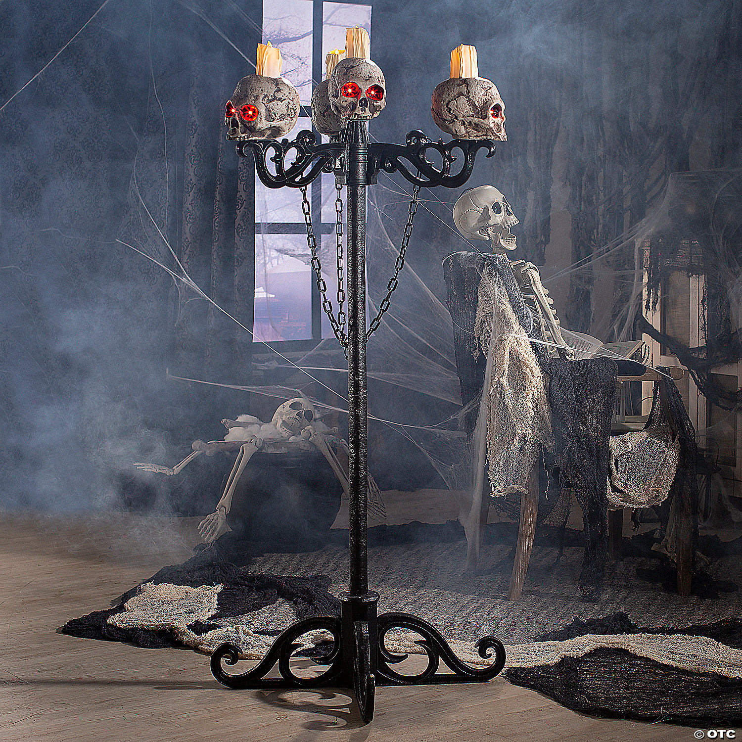 3 in 1 Skull Candelabra