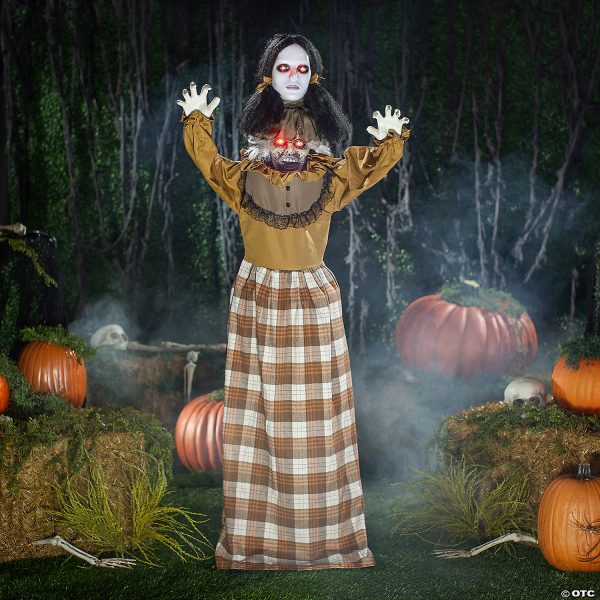 Pop up woman scary halloween prop