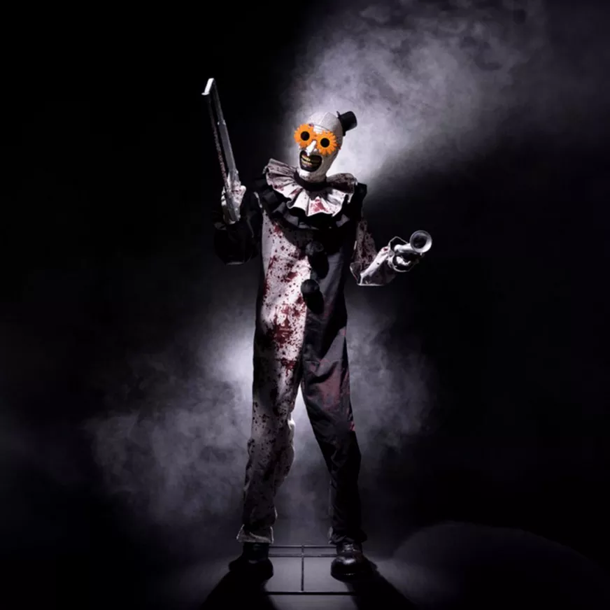 6.5ft Terrifier Art the Clown Animated Prop (Bloody)