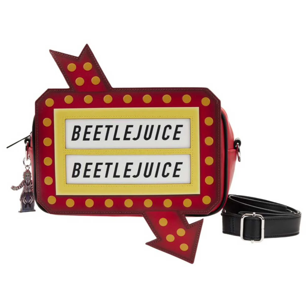 Loungefly x Beetlejuice Graveyard Sign Crossbody Bag Mad About Horror