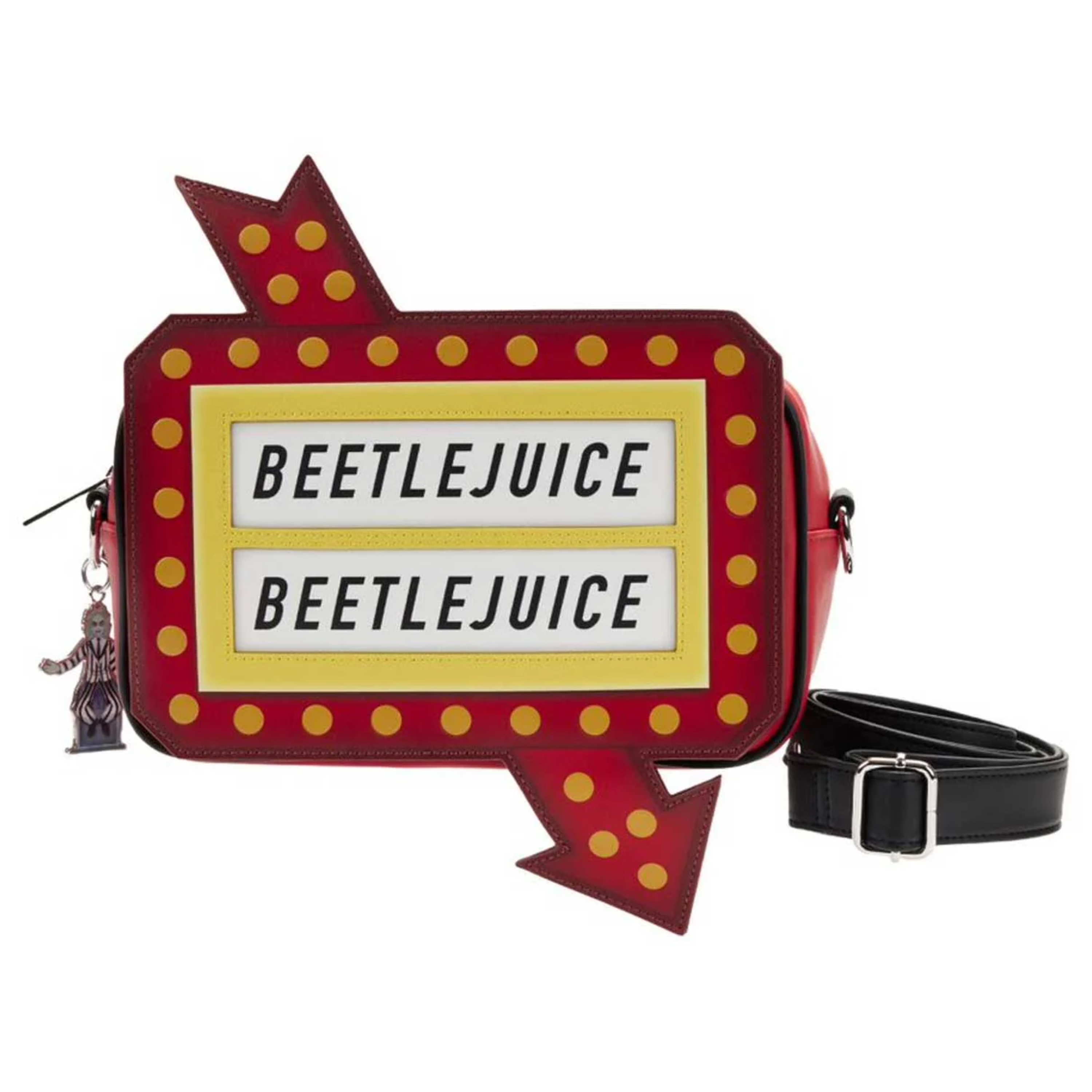 Loungefly x Beetlejuice Graveyard Sign Crossbody Bag