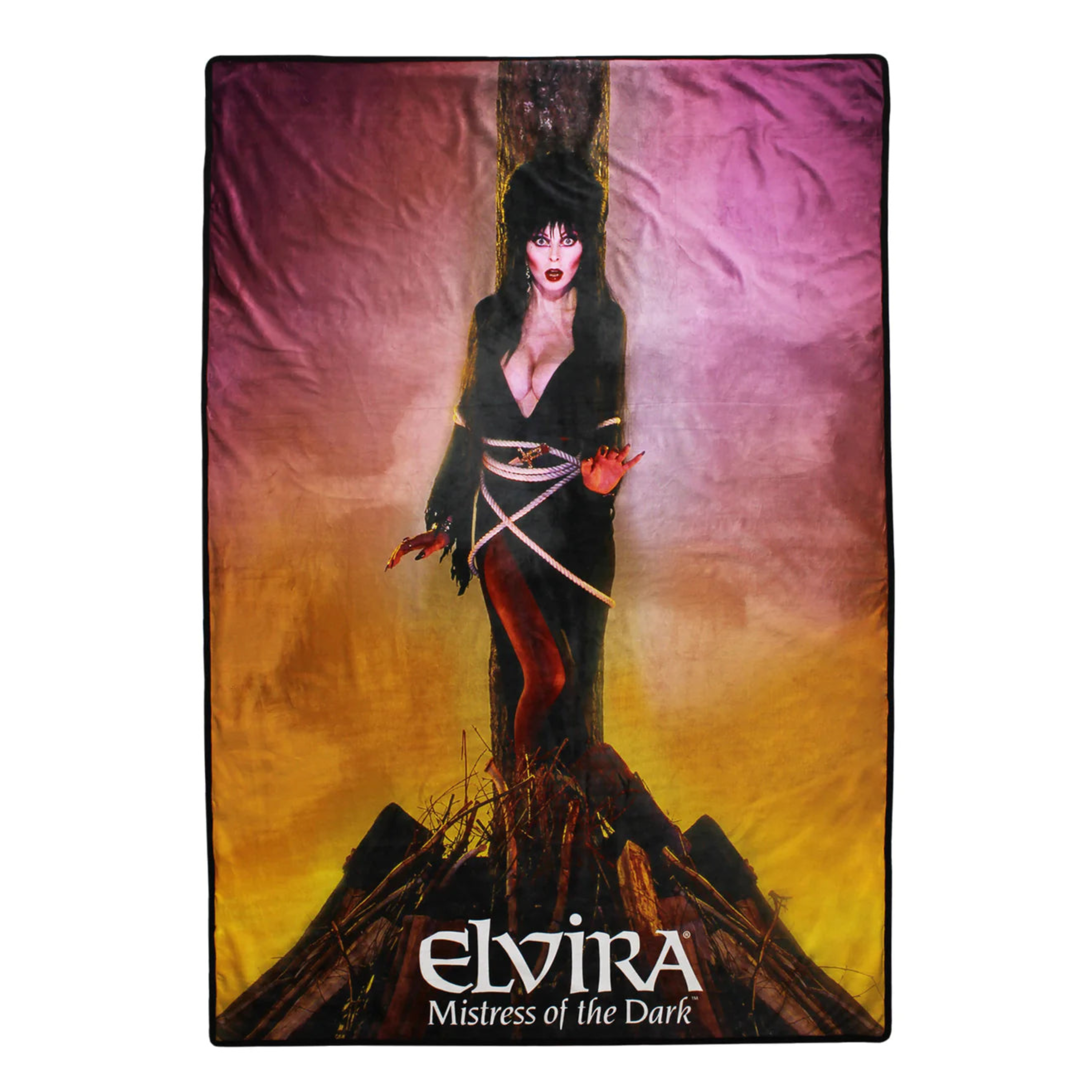 Cakeworthy - Elvira - Mistress of the Dark Fleece Blanket