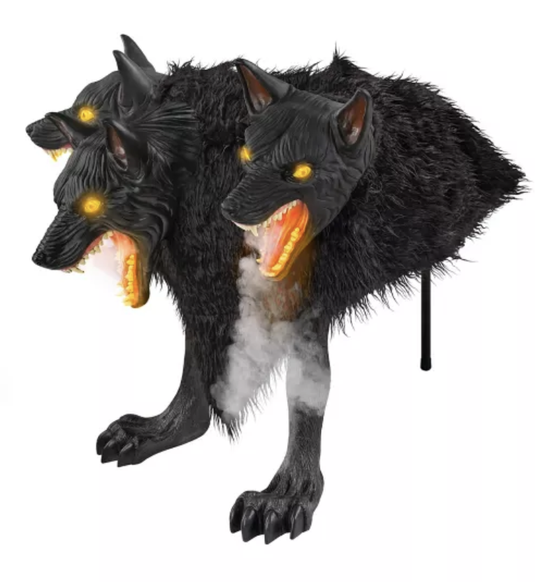 Cerberus Three Headed Dog Animated Prop (IMPERFECT)