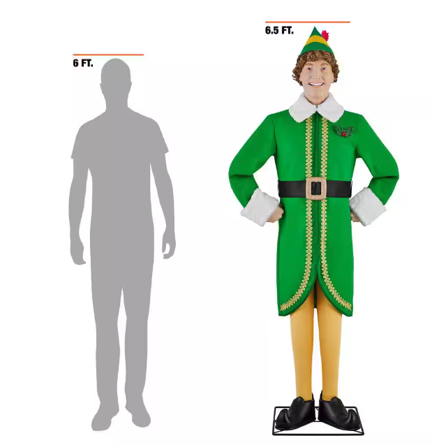 6.5ft Buddy the Elf Animated Prop