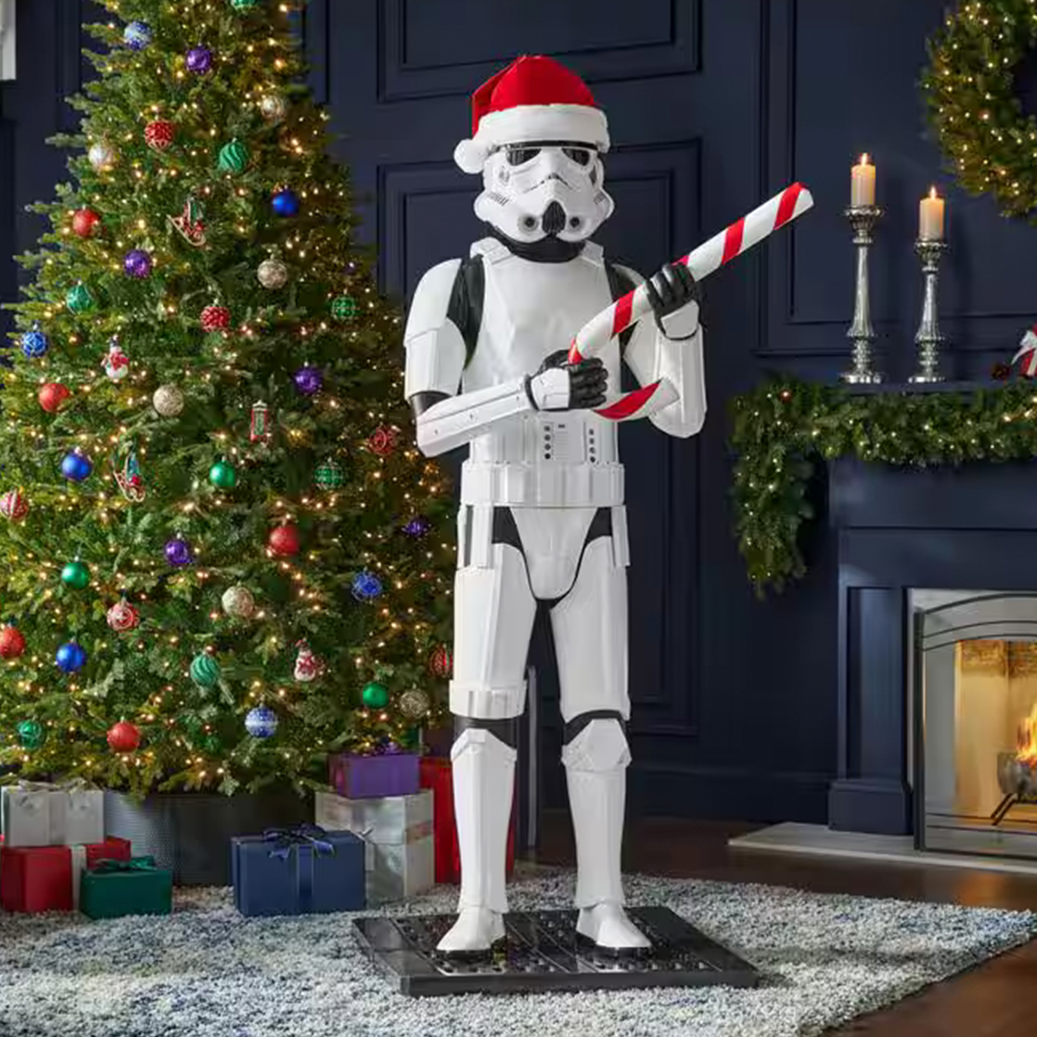 6ft Christmas Stormtrooper Animated Prop