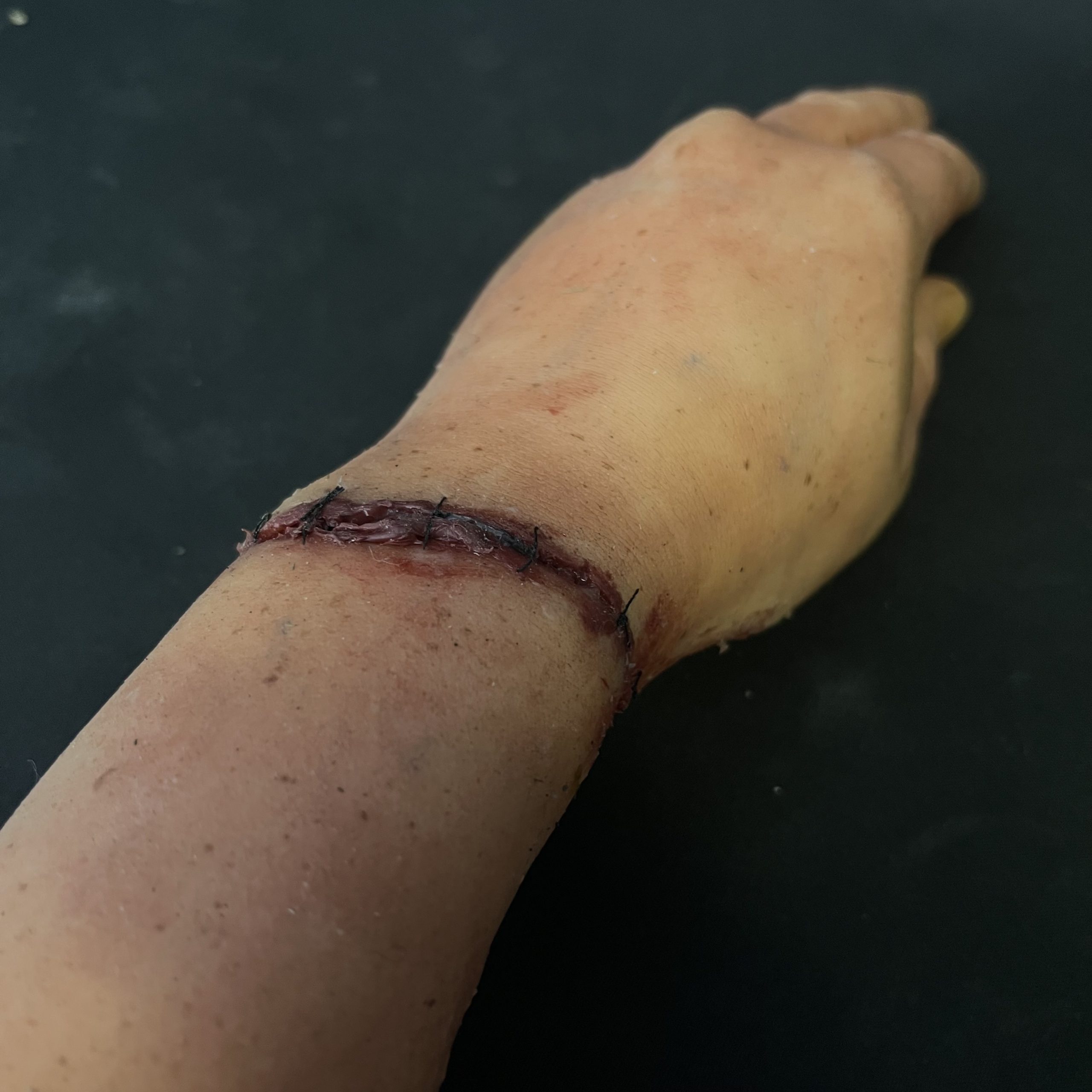 Silicone Severed Arm With Stitched Wrist - Female