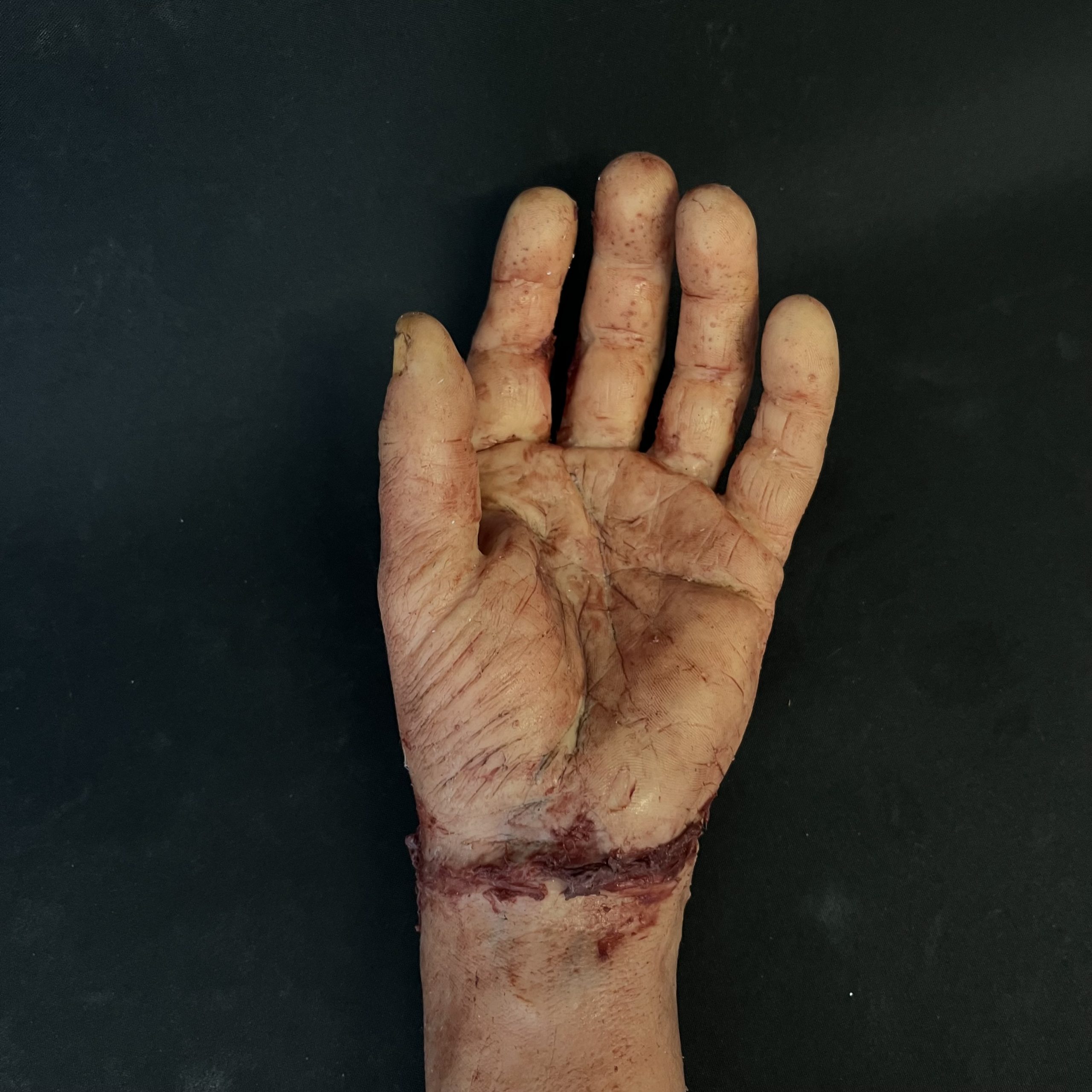 Silicone Severed Forearm With Wrist Wound - Male