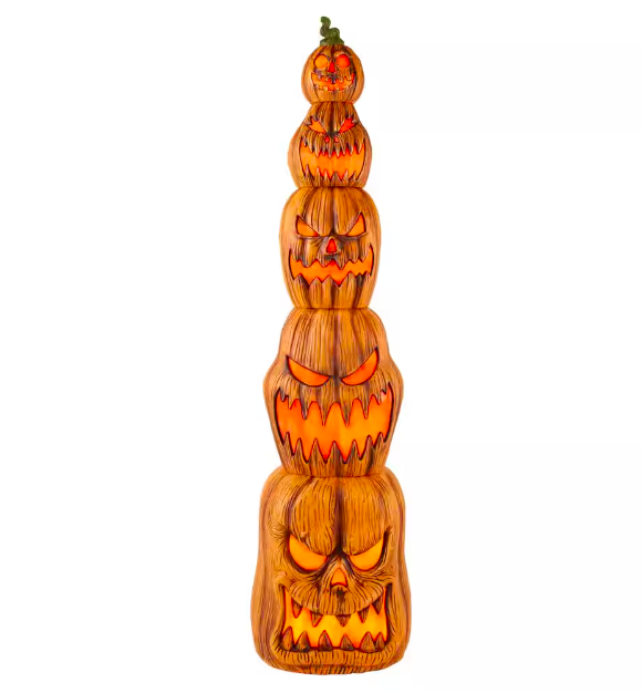 8.5ft Giant Light up Pumpkin Stack